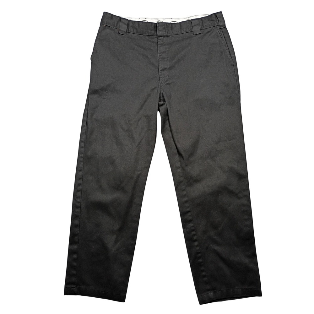 Harley-Davidson Dickies Work Pants Mens 40x32 Straight Leg Black Solid A87GABLK